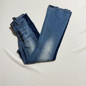 YMI Women's Flare Jeans Size 30 Light and Dark Blue